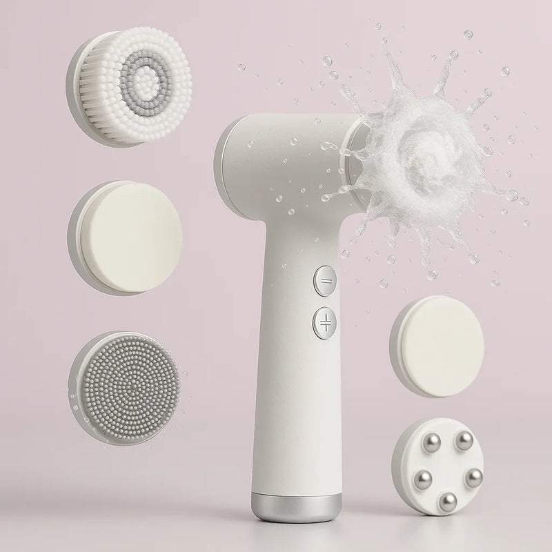 Escova de Limpeza Facial - Pele Renovada em Poucos Minutos!