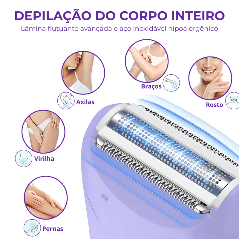 Depilador Elétrico - Multifuncional para Corpo e Rosto!