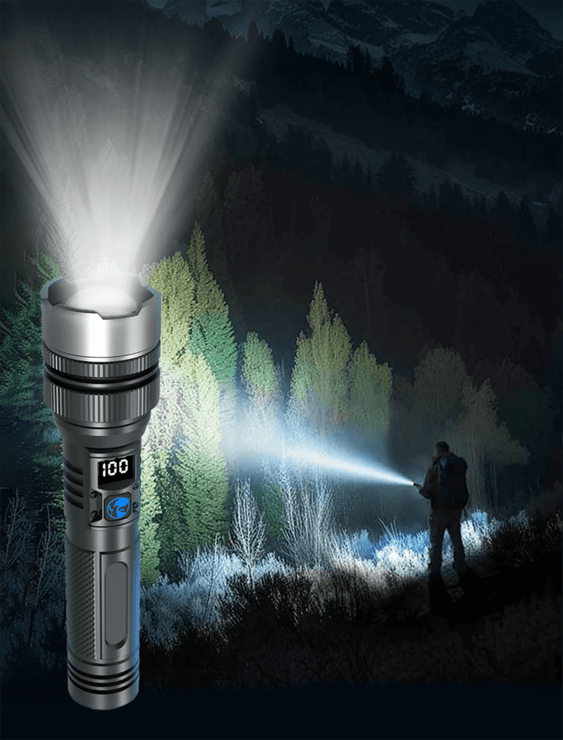 LumenX Pro™ - Lanterna Tática com 20.000 Lúmens