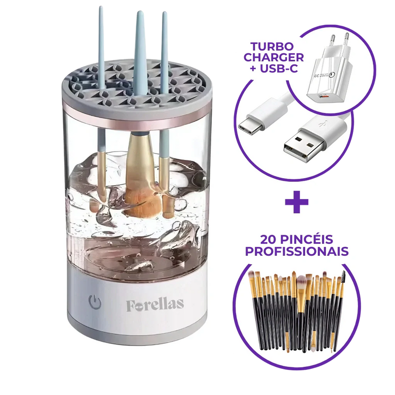 Lavador Automático - Lave e Seque Pincéis Sem Esforço!