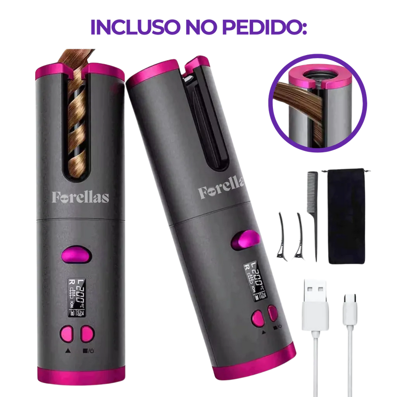 Modelador de Cachos – Portátil, Prático e Rápido!