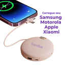 Mini Espelho 4 em 1 - Luz, Power Bank e Mãos Quentes!