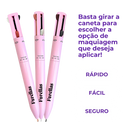 Caneta 4 em 1 - Make Completa: Olhos, Pele e Sobrancelha!