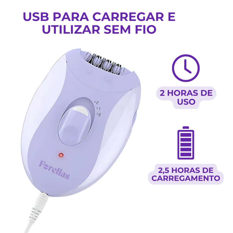 Depilador Elétrico - Multifuncional para Corpo e Rosto!