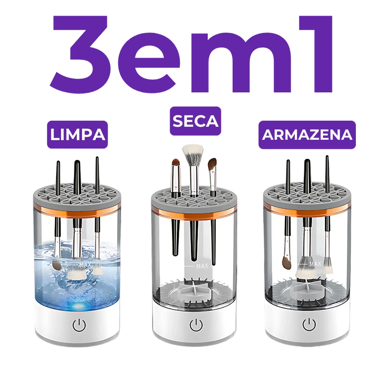 Lavador Automático - Lave e Seque Pincéis Sem Esforço!