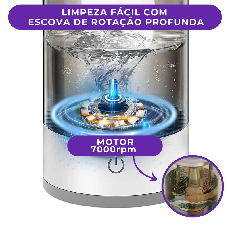 Lavador Automático - Lave e Seque Pincéis Sem Esforço!