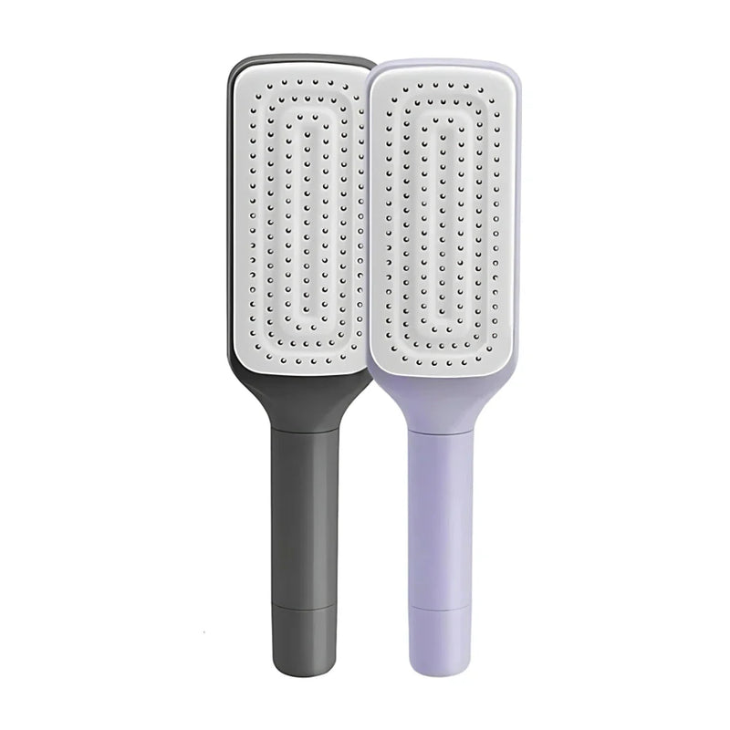 Escova de Cabelo - Limpa Sozinha e Alinha em Segundos!