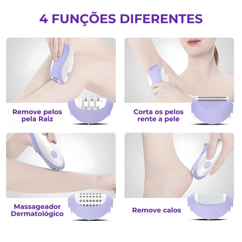Depilador Elétrico - Multifuncional para Corpo e Rosto!