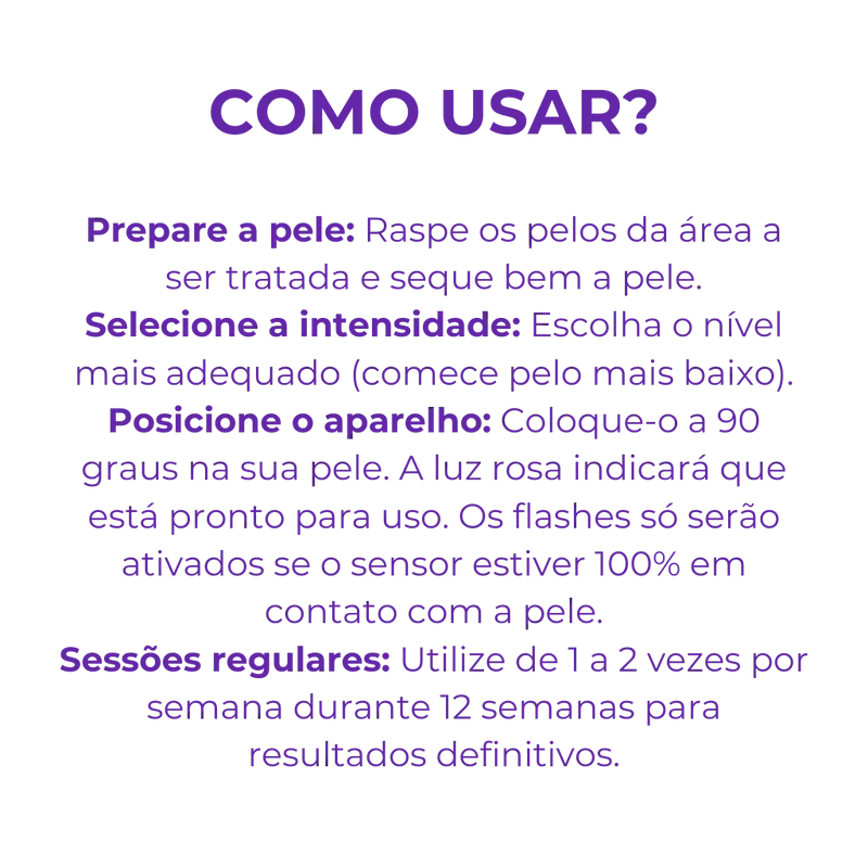 Depilador a Laser Portátil – Pele Lisa, Sem Dor e Sem Alergias!