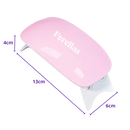 Mini Cabine UV LED - Unhas Secas em Segundos!