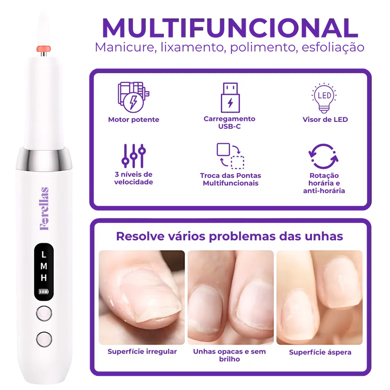 Kit Profissional Unhas - Lixe, Poli e Remova Cutículas Já!