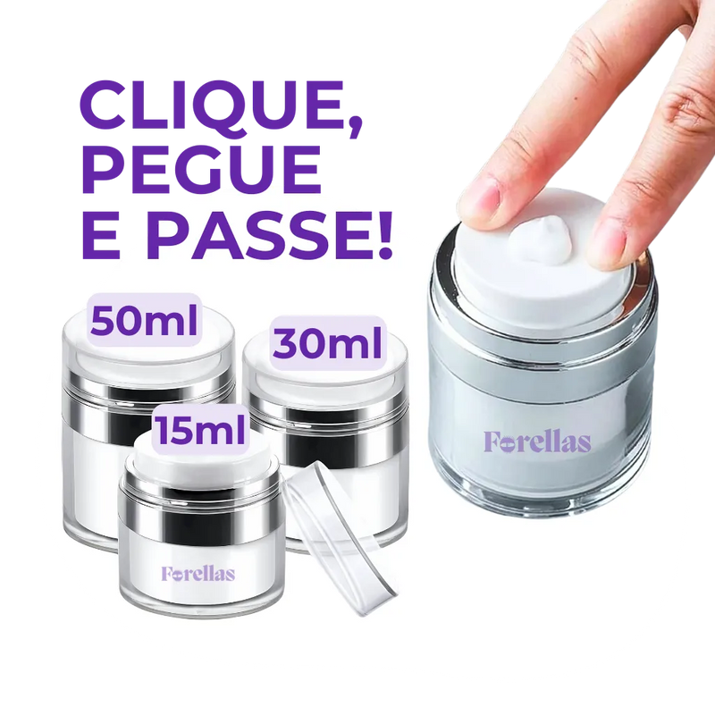 Pote de Creme a Vácuo - Feito Para Sua Rotina de Skin Care!