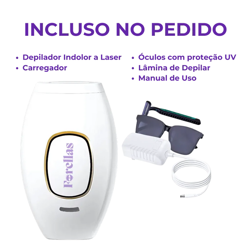Depilador a Laser Portátil – Pele Lisa, Sem Dor e Sem Alergias!