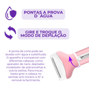 Depilador 4 em 1 - Rápido, Seguro e Resistente à Água!