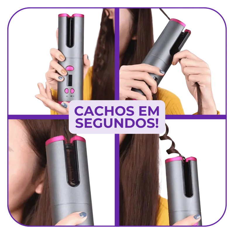 Modelador de Cachos – Portátil, Prático e Rápido!