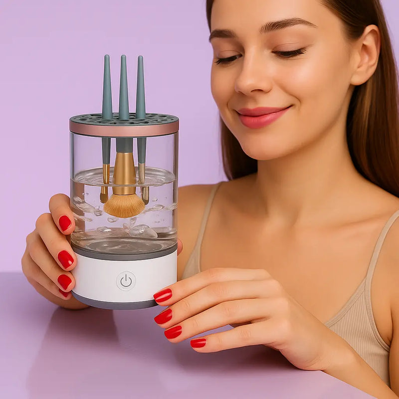 Lavador Automático - Lave e Seque Pincéis Sem Esforço!