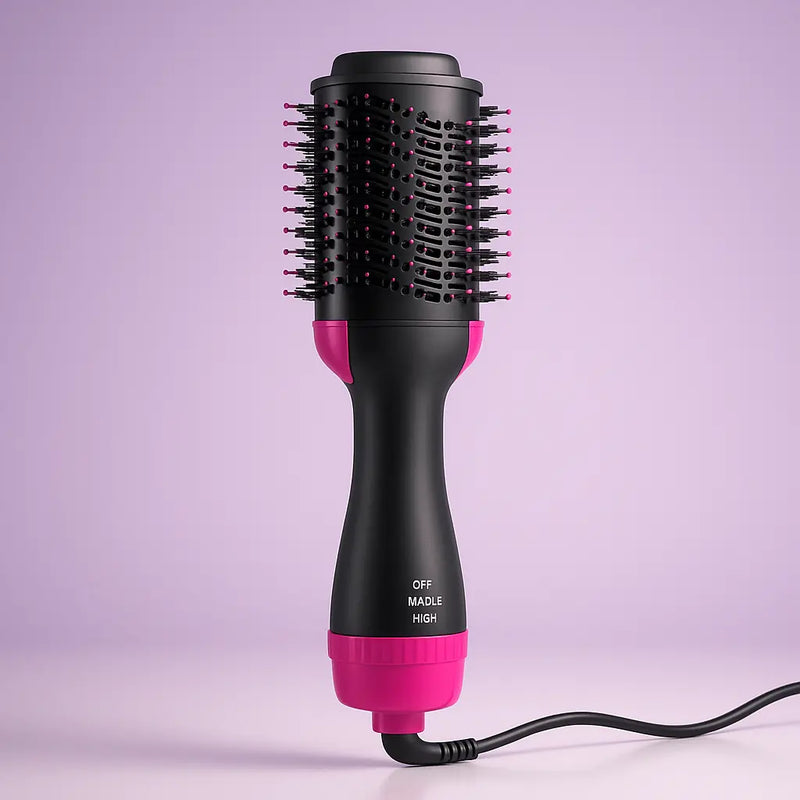 Escova Alisadora e Secadora – Cachos Alisados em Segundos!