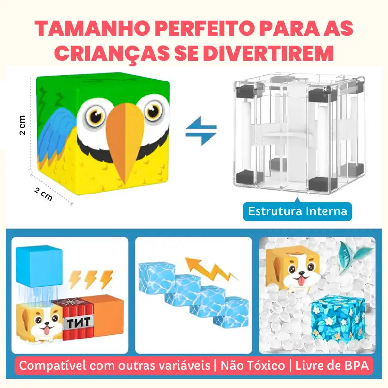 Blocos de Montar Magnéticos com luzes 150PCS – Brinquedo Educativo Montessori STEM Infantil