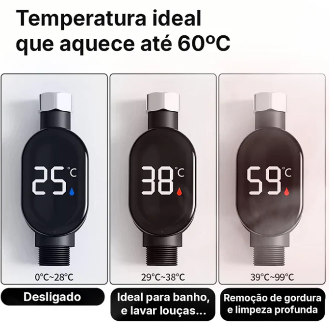 Aquecedor de Torneira Potente e Compacto - Inverno 2025 - Casa do Varejo