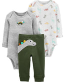 Conjunto Carter's 3 pçs Dinossauro