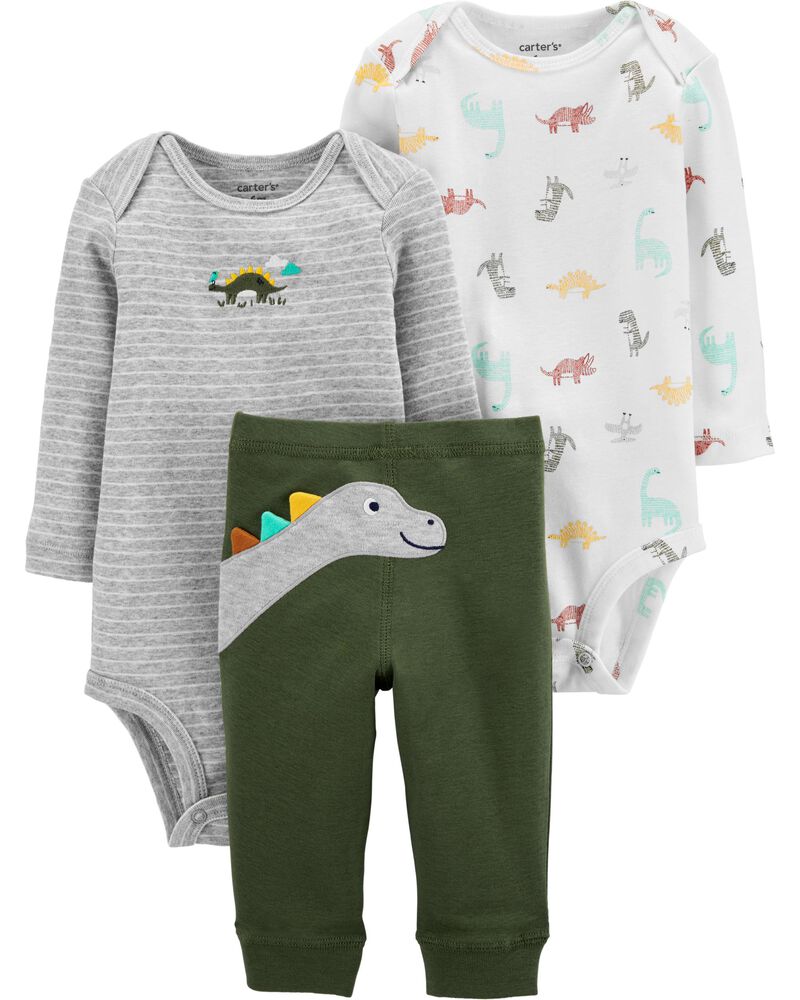 Conjunto Carter's 3 pçs Dinossauro