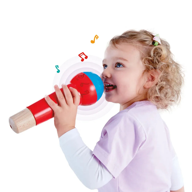 Microfone Infantil Premium Educativo Mágico Sem Pilhas com Efeito Eco e Design Alemão – Hape