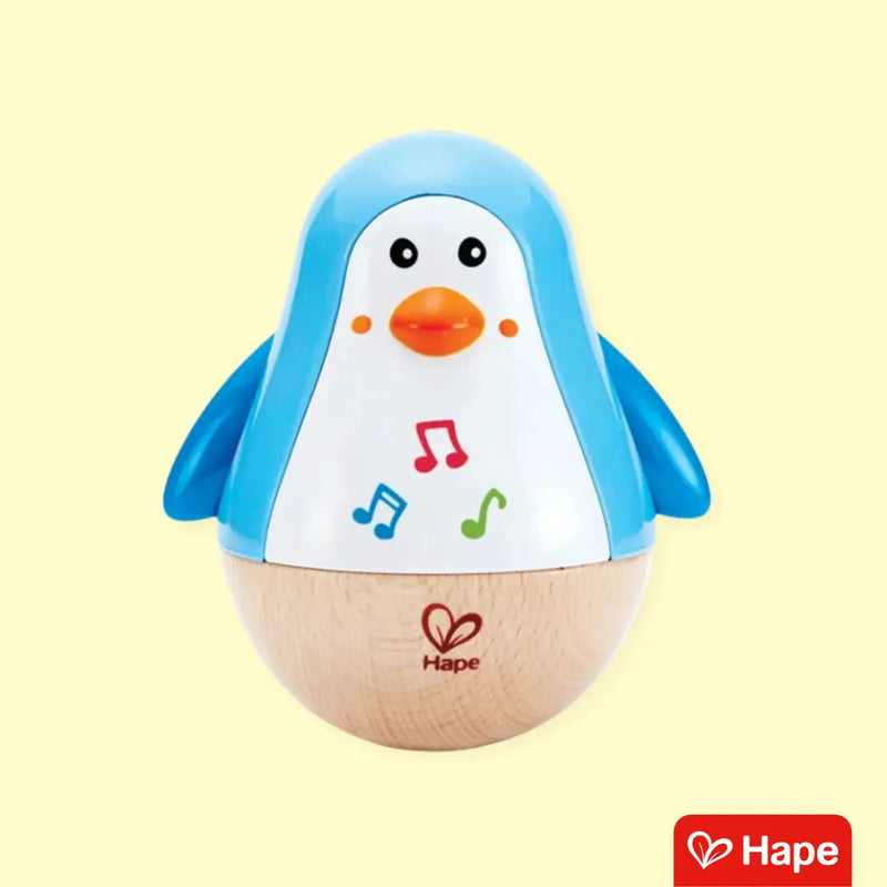 Pinguim Musical Sensorial Balançante Premium Com Movimento e Som Suave – Hape