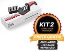 Amolador de Facas 3 em 1 Magnum - Amolador para facas 3 etapas, 3 em 1