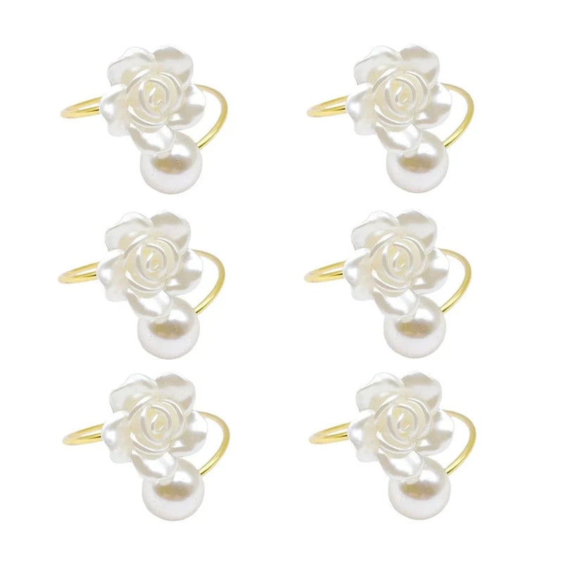 Anéis de Guardanapo com Pérola