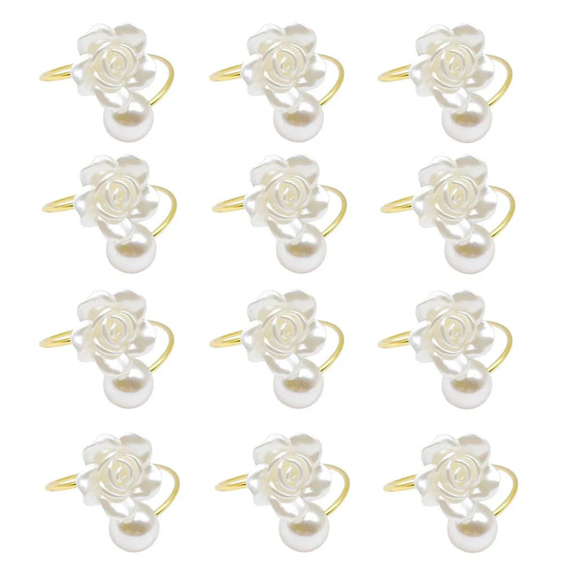 Anéis de Guardanapo com Pérola