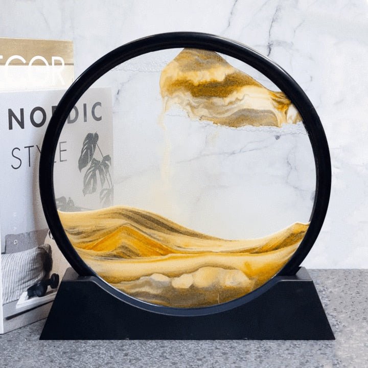 Ampulheta de Mesa Decorativa 3D