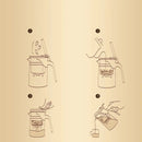 Bule com Infusor em Vidro Espessado Resistente ao Calor