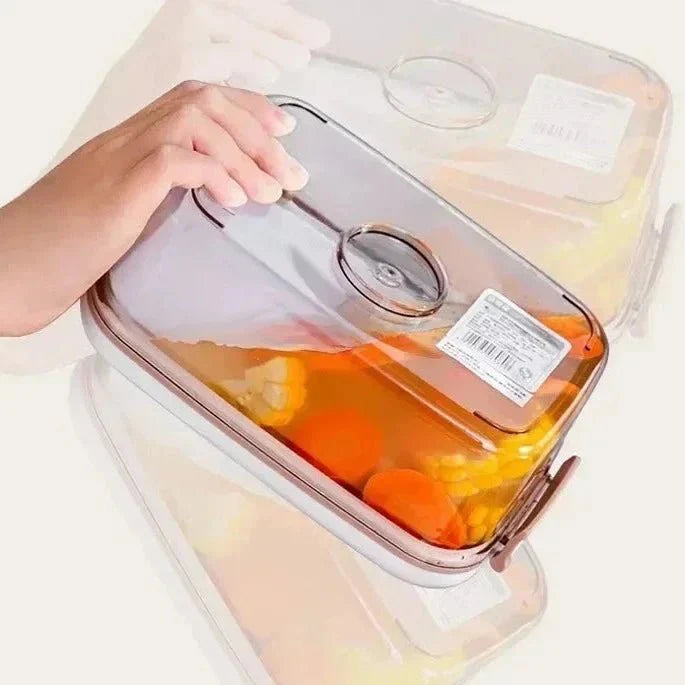 Caixa de Armazenamento de Alimentos à Vácuo - Acompanha Bomba de Vácuo