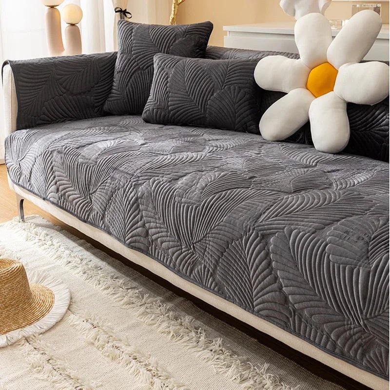 Capa de Sofá Nórdico Aveludada e antiderrapante