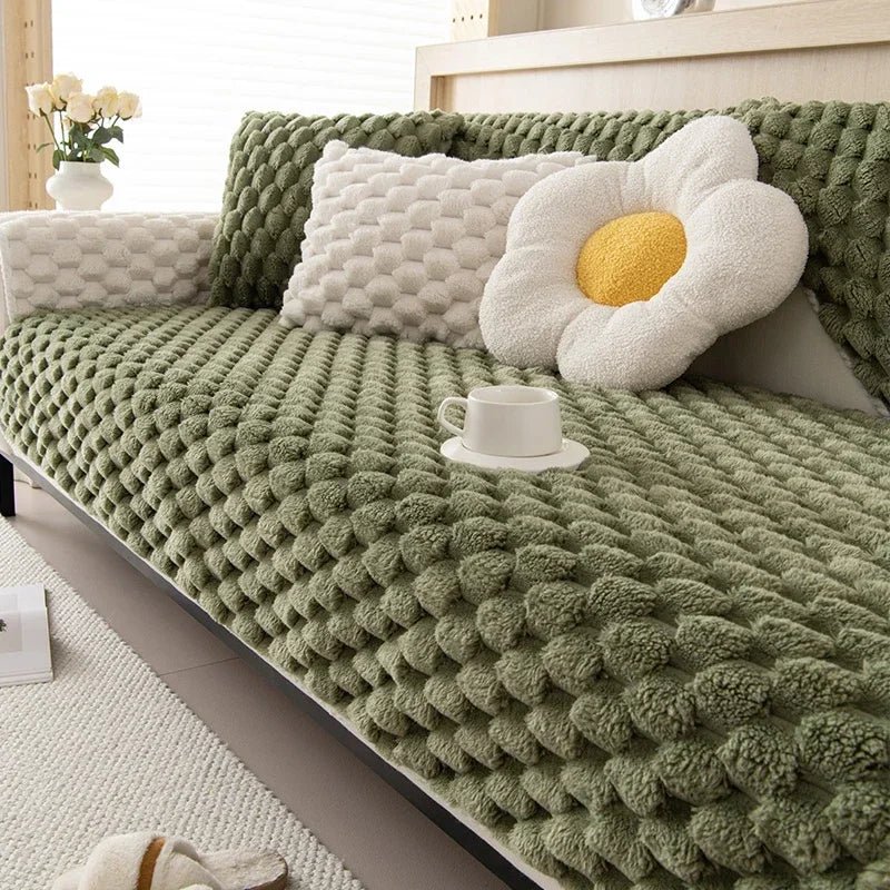 Capa de Sofá premium Aveludada e antiderrapante