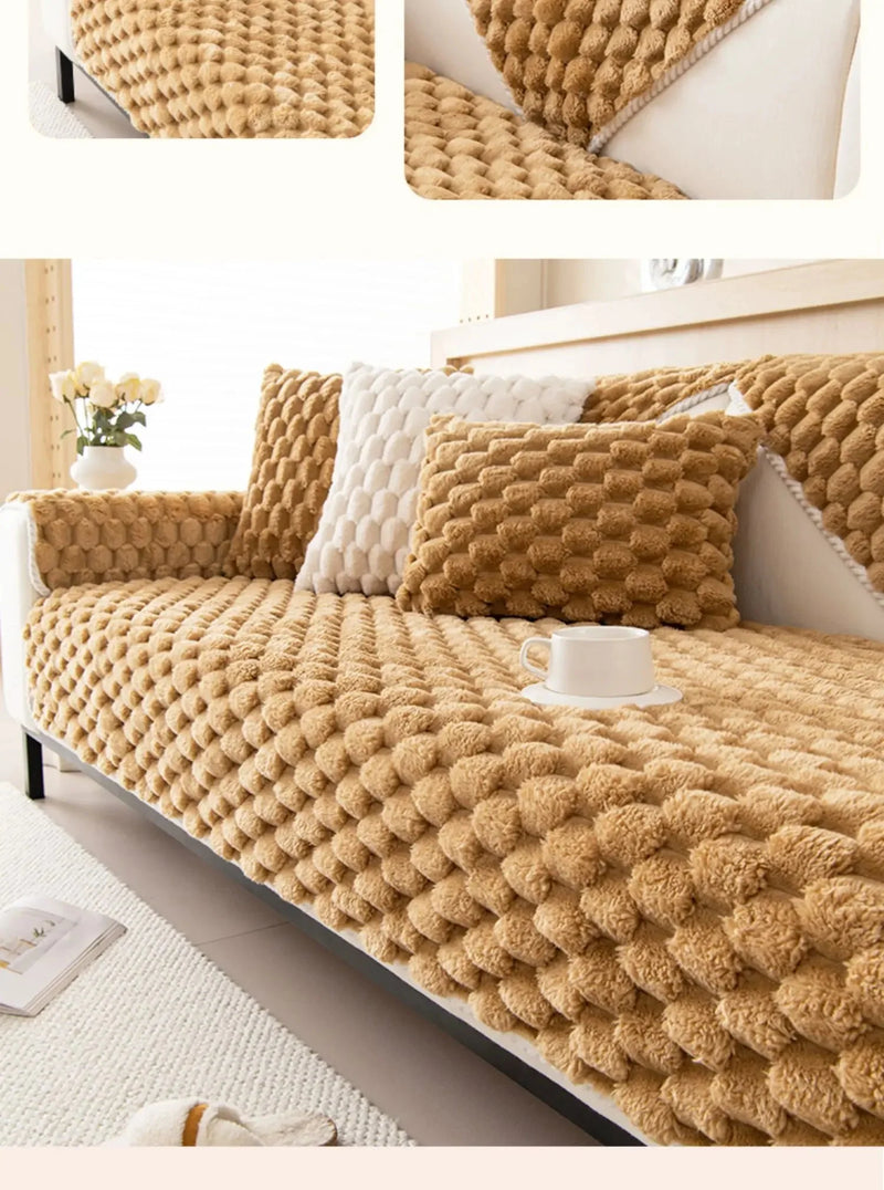 Capa de Sofá premium Aveludada e antiderrapante