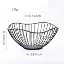 Cesta de frutas vazada de ferro