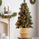 Cestos de Armazenamento em Palha de Vime