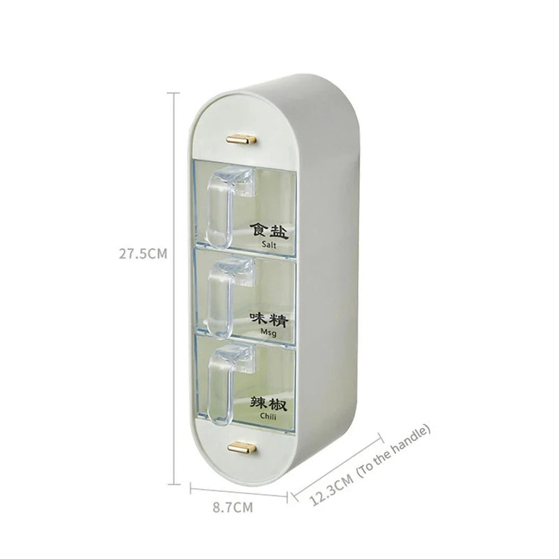 Compre 1 e Leve 2 - Porta-Tempero de Parede com 5 Compartimentos