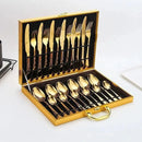 Conjunto de Talheres 24 Peças Lux Inoxidável