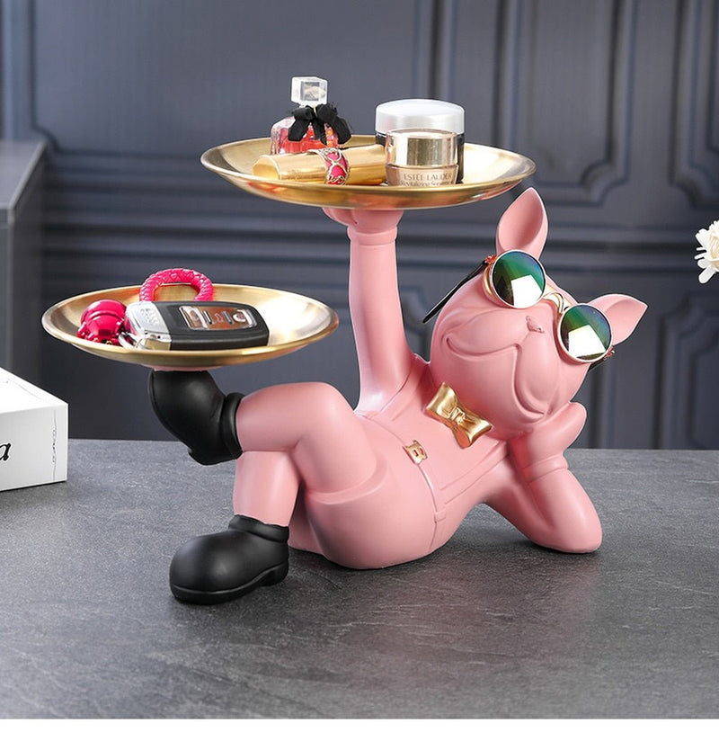 Escultura Decorativa Bulldog Descolado