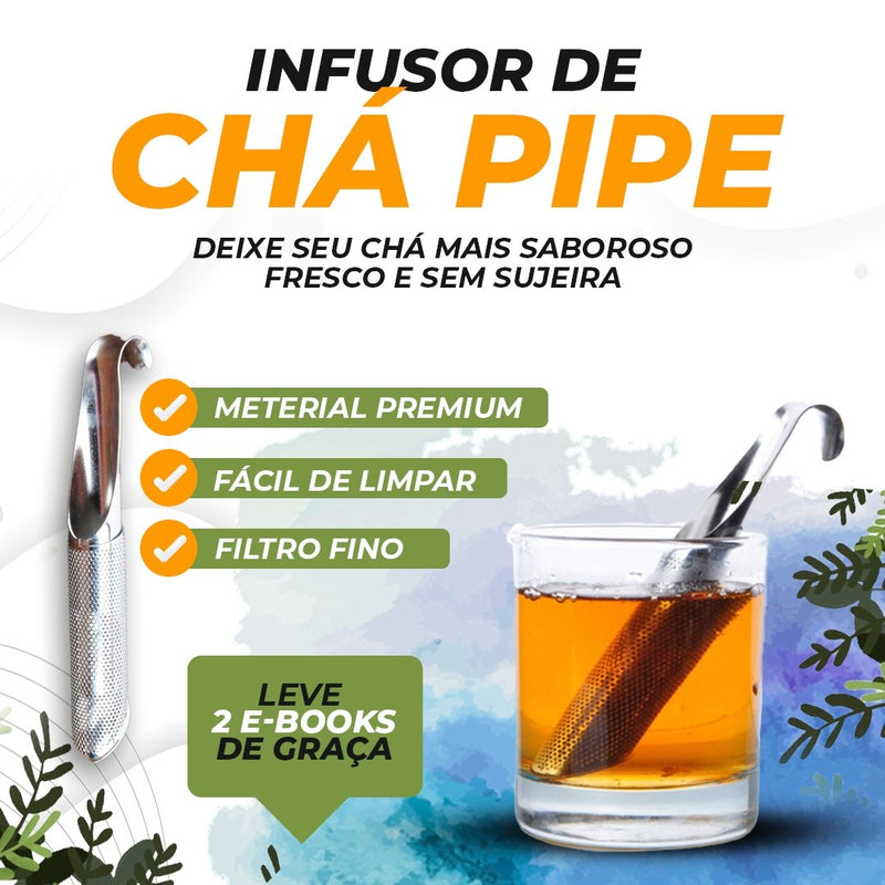 Infusor de Chá Pipe - Infusor de Chá do tipo Bastão em Aço Inox
