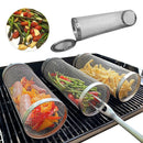 Inox GrillMaster Kit com 3 Unidades - Cesto Redondo de Churrasco