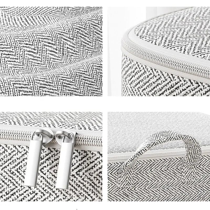 Kit com 3 Sacos organizadores em TNT para Edredons com Tampa, Zíper e Dobrável À prova de Poeira