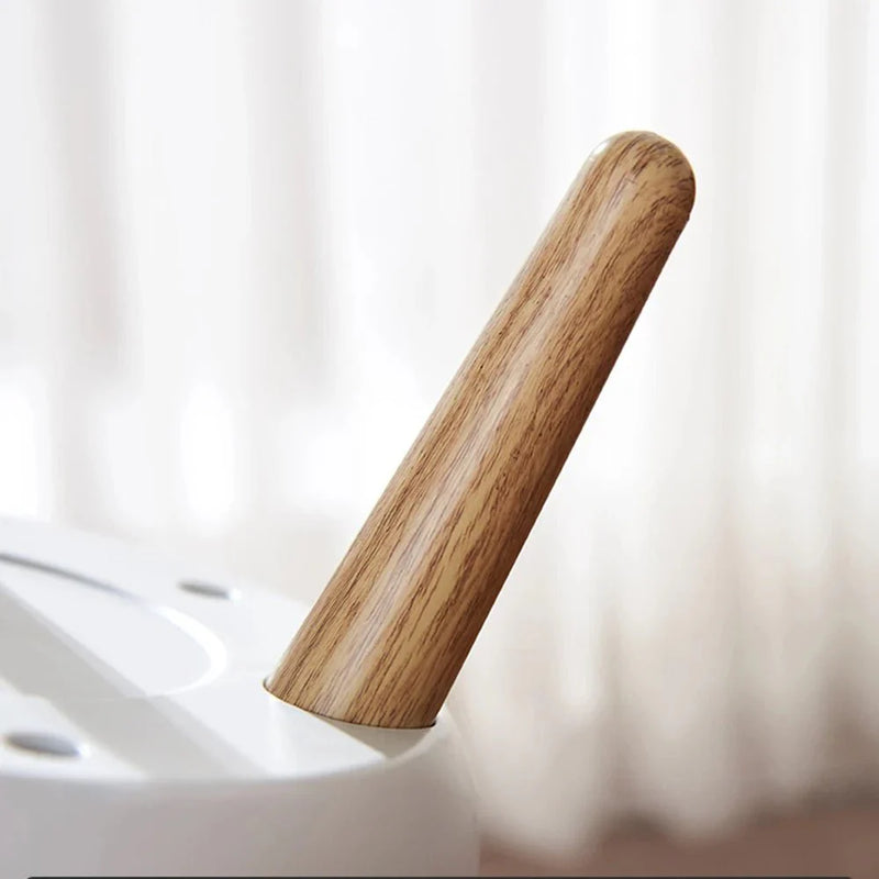 Lixeira inteligente com pés de Madeira alongado