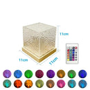 Luminária de Cristal Noturna Dinâmica com Projeção da aurora boreal