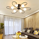 Lustre pendente moderno e criativo de teto