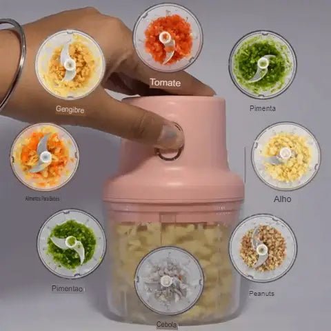 Mini Processador Elétrico de Alimentos Chopper Pro