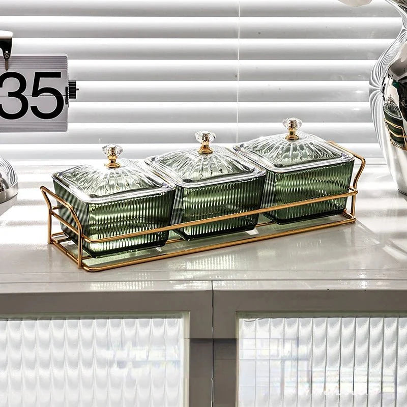 Placa de Armazenamento Salada de Frutas Secas