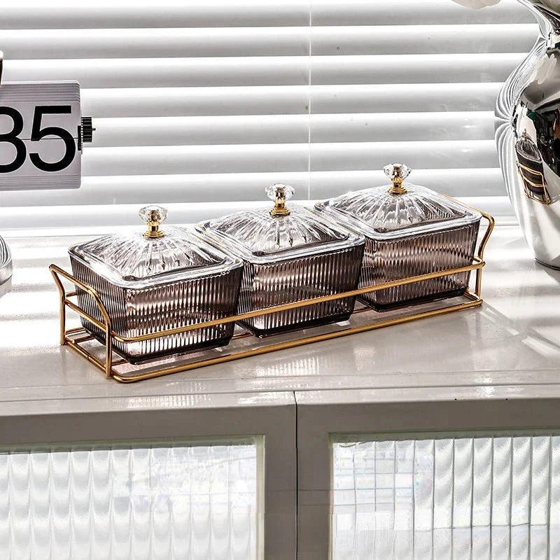 Placa de Armazenamento Salada de Frutas Secas